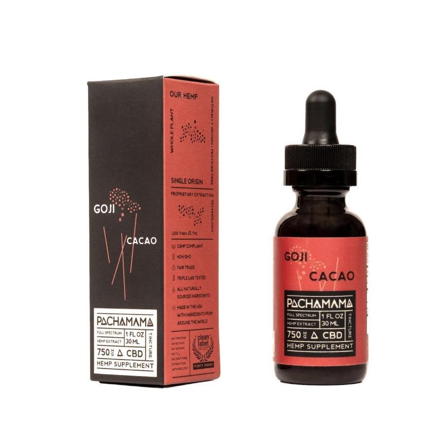 Pachamama CBD Tincture - FOCUS Goji Cacao