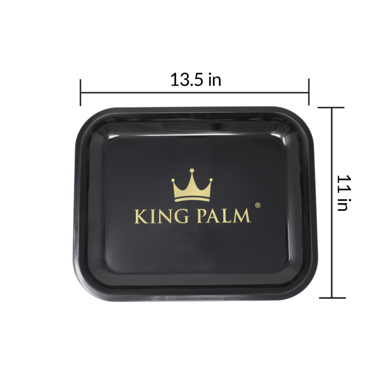 King Palm Rolling Tray - Black - Image 3