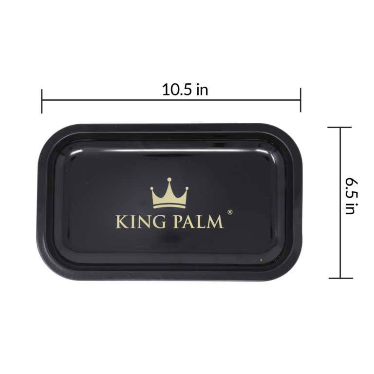 King Palm Rolling Tray - Black - Image 4