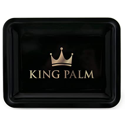King Palm Rolling Tray - Black