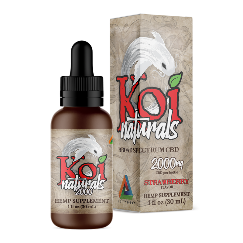 Koi Naturals Hemp Extract CBD Oil Tincture - Strawberry Flavored (30 mL) - Image 4