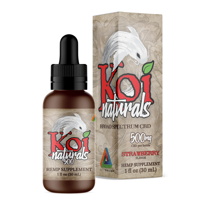 Koi Naturals Hemp Extract CBD Oil Tincture - Strawberry Flavored (30 mL) - Image 2