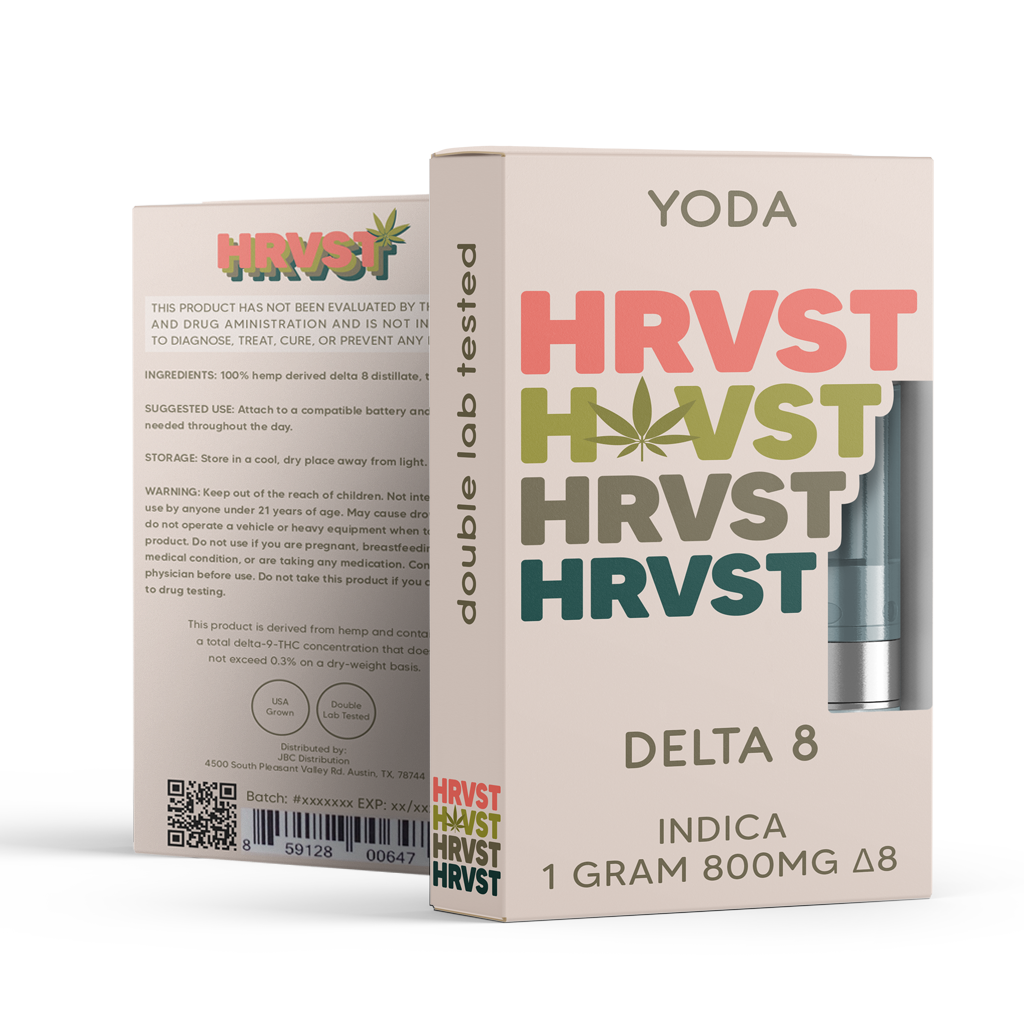 HRVST Delta 8 Cartridge - Yoda (Indica)