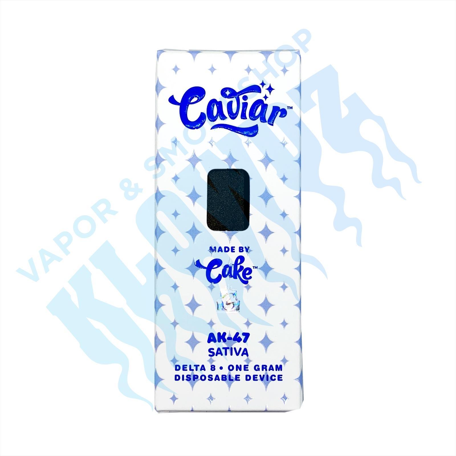 Caviar by Cake Delta 8 Disposable Vape  AK-47 (Sativa)  KLOWDZ Vapor &  Smokeshop