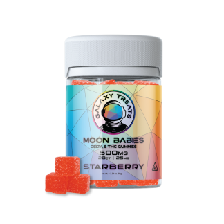 Galaxy Treats Moon Babies - Starberry 20ct 500mg Delta 8 Gummies