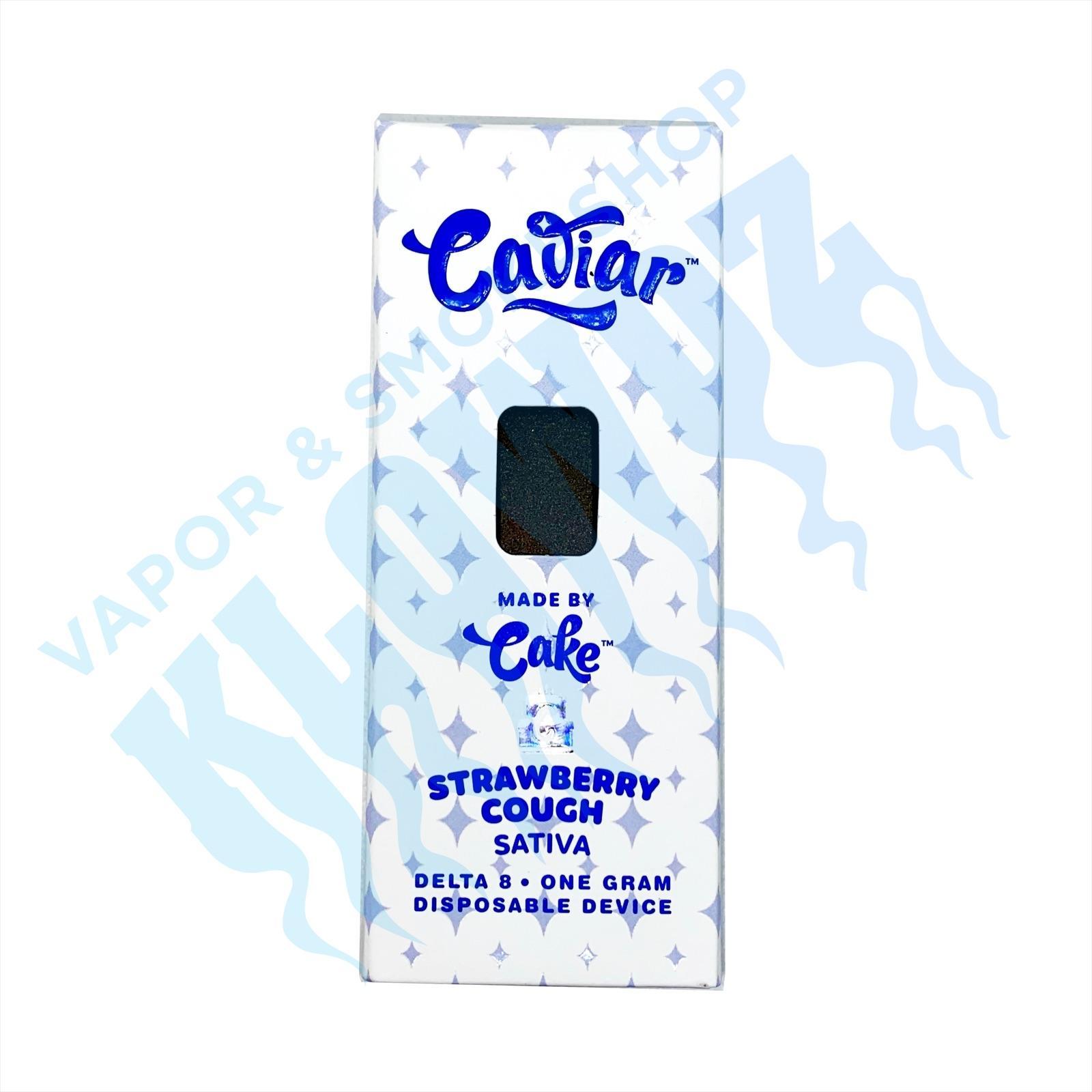 Caviar by Cake Delta 8 Disposable Vape - Strawberry Cough (Sativa)