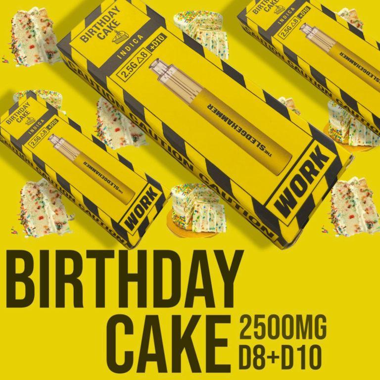 Heavy Duty Work Vape Birthday Cake (Delta 8 + Delta 10 Indica