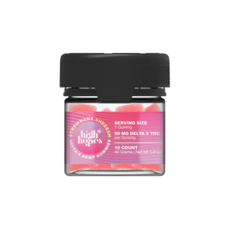 High Hopes Delta 8 Gummies - Strawnana Sheesh 500mg