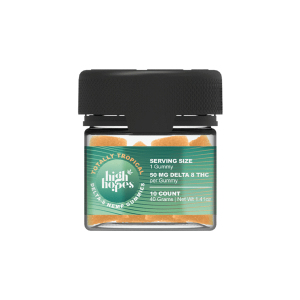 High Hopes Delta 8 Gummies - Totally Tropical 500mg
