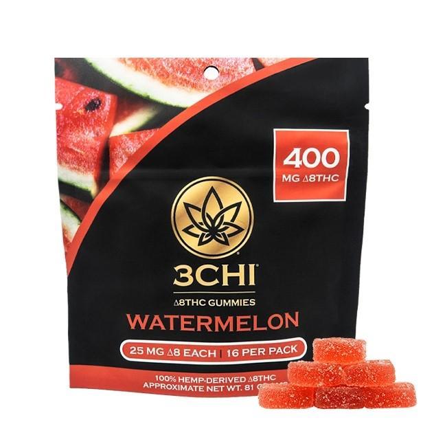 3Chi Delta 8 Gummies - Watermelon 16-pack (400mg)