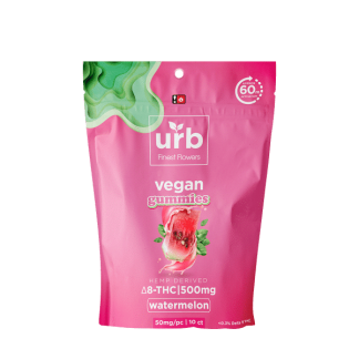 URB Delta 8 &10 Vegan Gummies - Watermelon (500mg) (*)