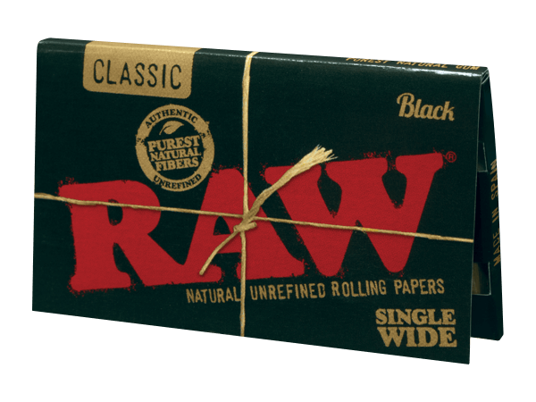RAW Black Single Wide Double Feed Papers