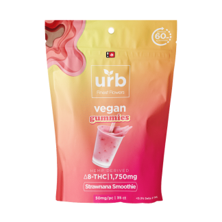 URB Delta 8 &10 Vegan Gummies - Strawnana Smoothie (1750mg) (*)