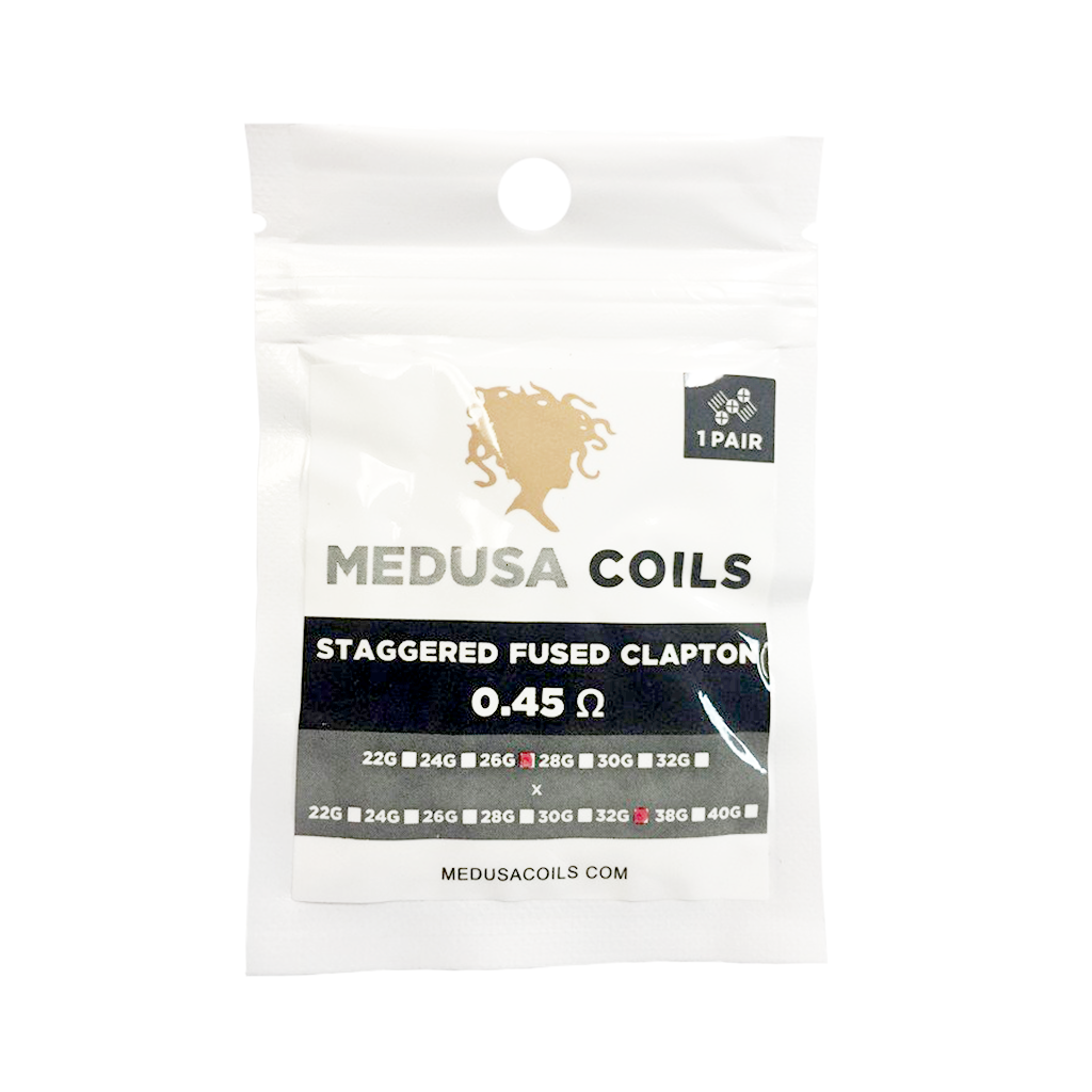Medusa Pre-Built Coils - Staggered Fused Clapton 0.45Ω