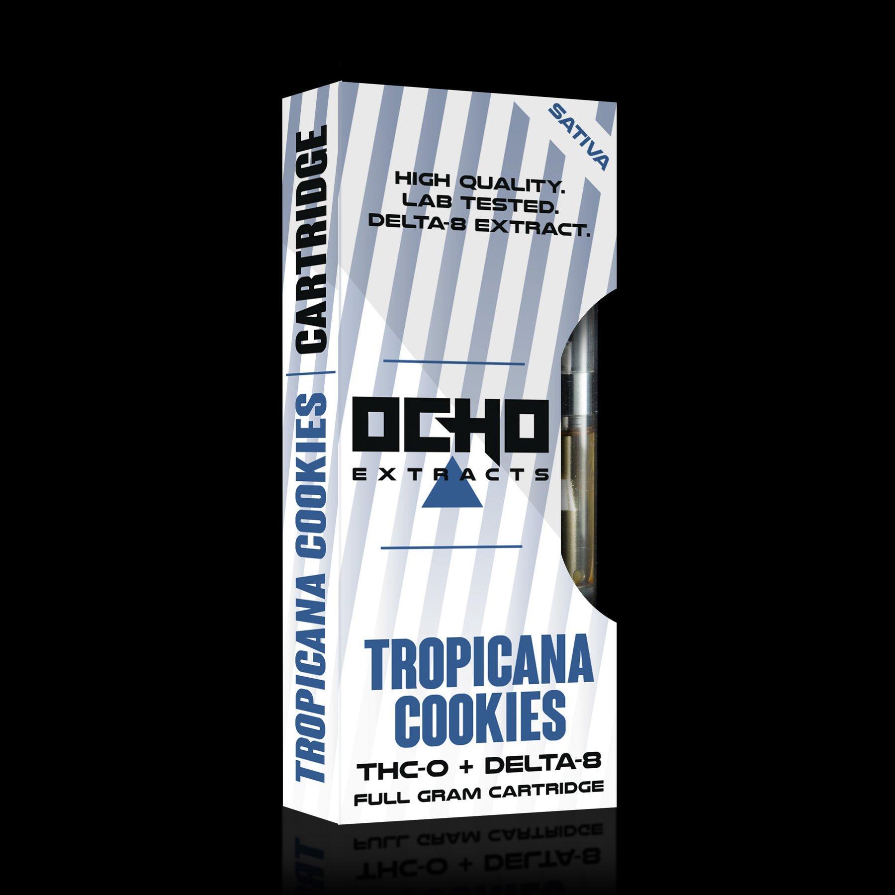 Ocho Extracts Cartridge Tropicana Cookies (THCO + Delta 8 Sativa) (.) KLOWDZ Vapor &