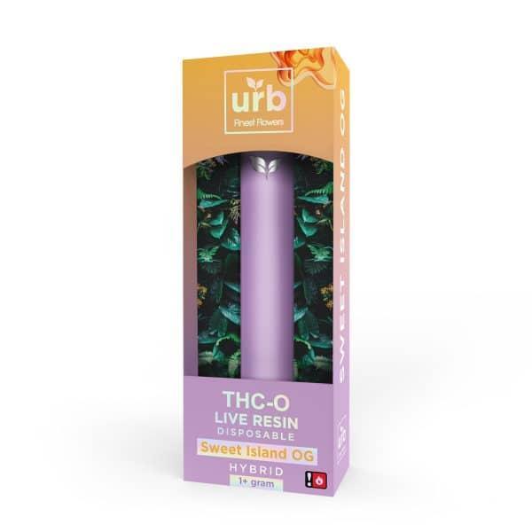 URB THC-O Live Resin XL - Sweet Island OG (Hybrid) Disposable 2 Grams (.)