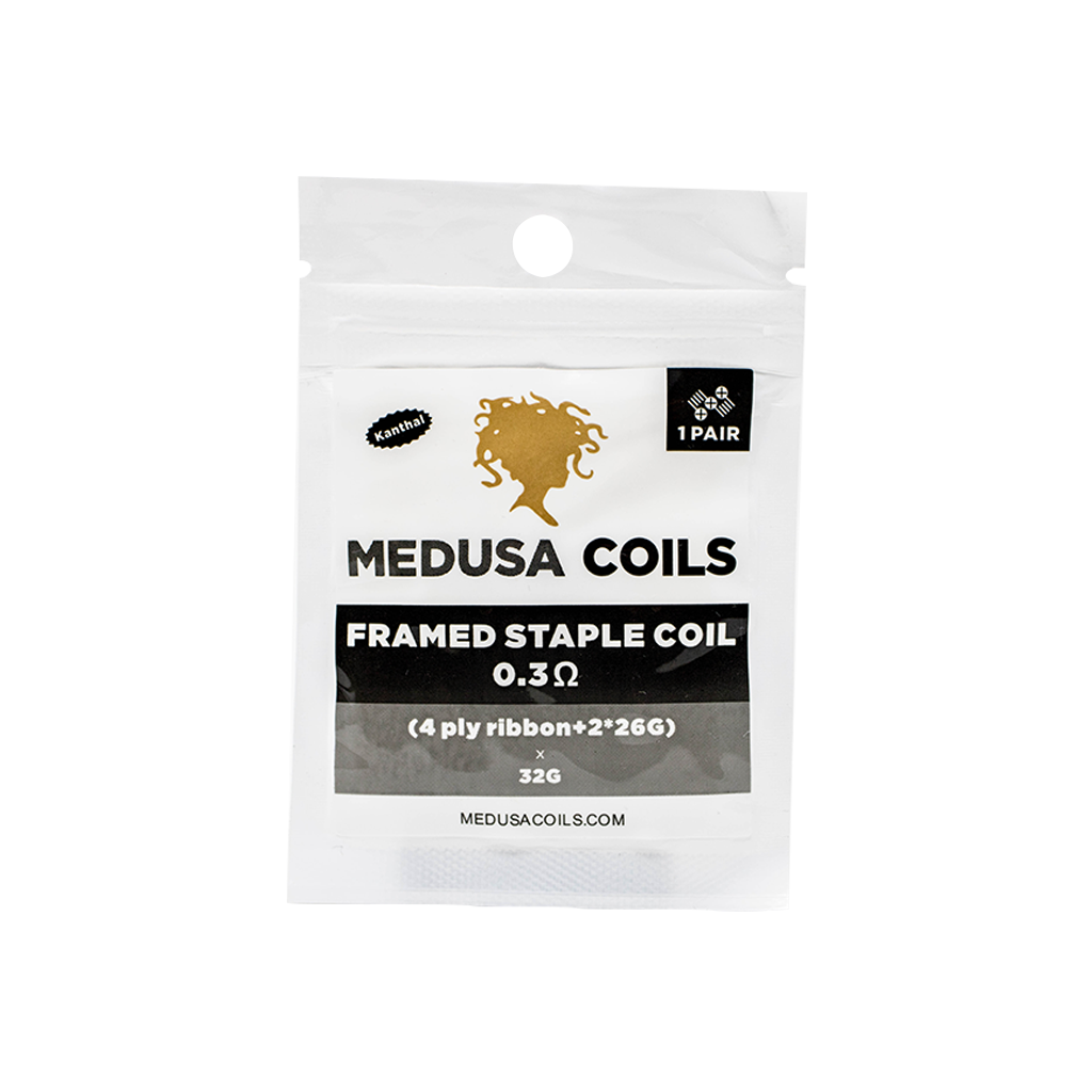 Medusa Pre-Built Coils - Framed Staple 0.3Ω