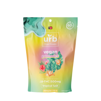 URB Delta 8 &10 Vegan Gummies - Tropical Lush (500mg) (*)