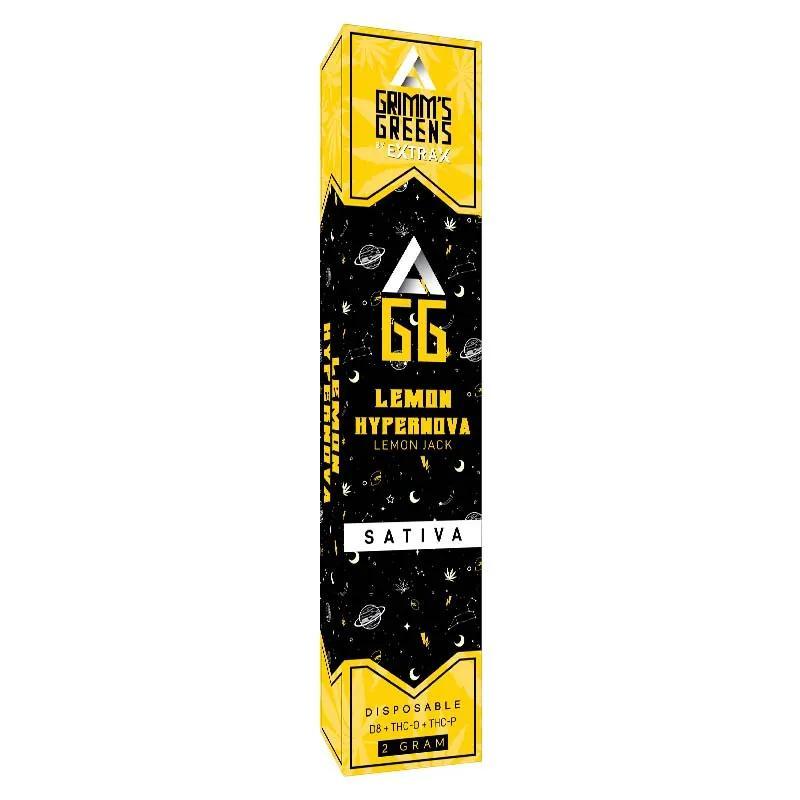 Delta Extrax x Grimm Green 2g Disposable - Lemon Hypernova (Sativa) (.)