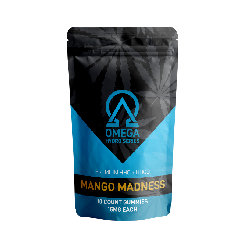 Delta Extrax Mango Madness HHC + HHC-O Gummies (10 Count / 15mg each) (-)