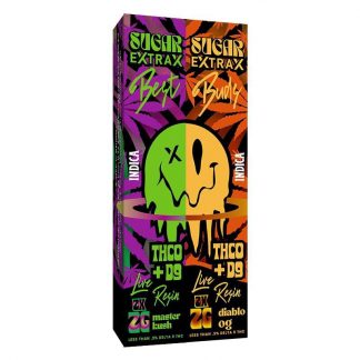 Sugar Extrax Best Buds Disposable - Master Kush x Diablo OG (Indica) THCO + D9 (.)