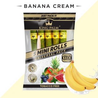 King Palm Flavors - Banana Cream (5 Mini Rolls)