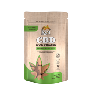 Koi CBD Dog Treats Calming Support – Green Apple & Peanut Butter (30 Count)