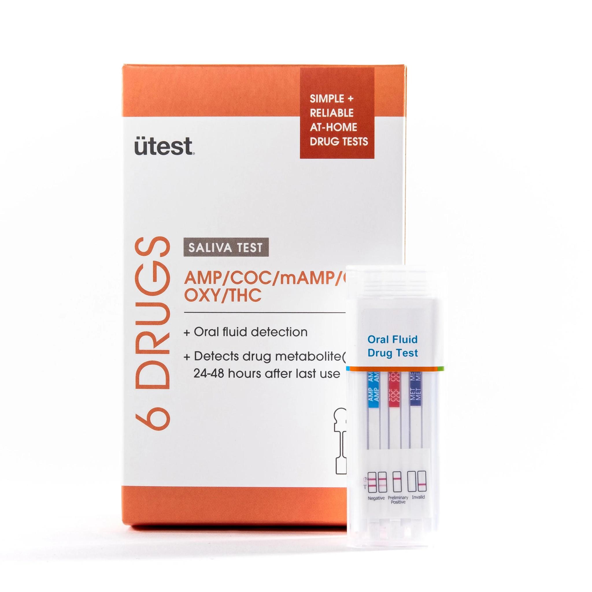 utest 6 Drugs - Saliva Test AMP/COC/mAMP/OPI/OXY/THC
