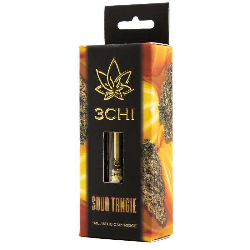 3Chi Delta 8 Cartridge  Sour Tangie (CDT / Sativa)  KLOWDZ Vapor &  Smokeshop