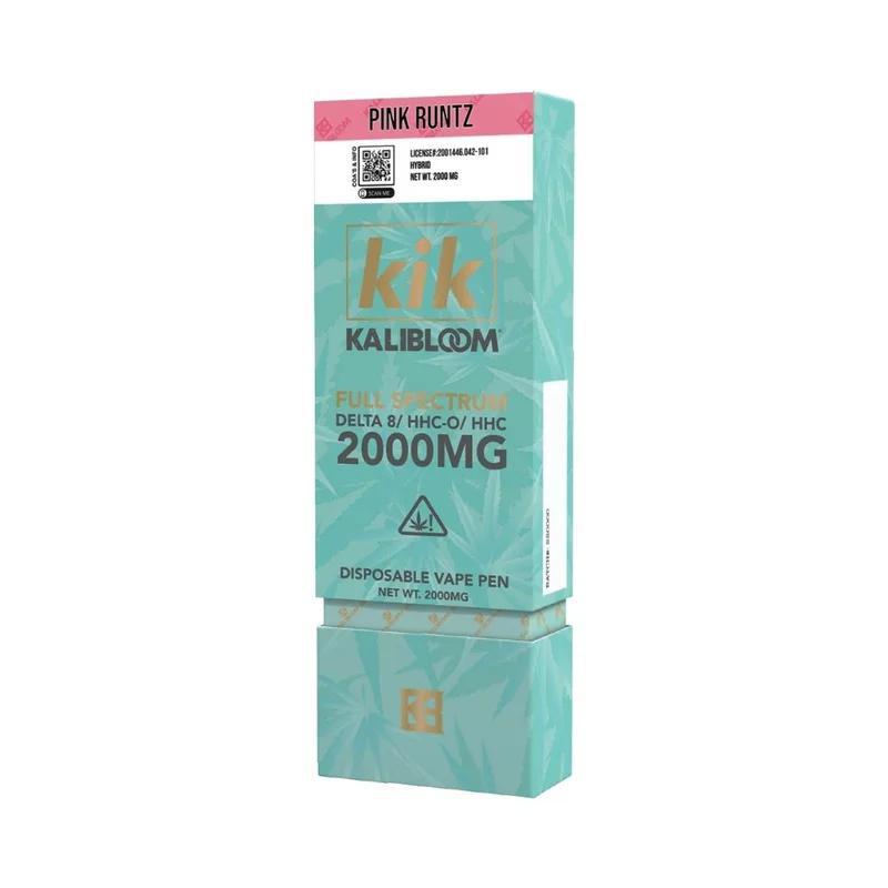 Kalibloom KIK Full Spectrum 2000mg Vape Pen  Pink Runtz (Hybrid)  KLOWDZ  Vapor & Smokeshop