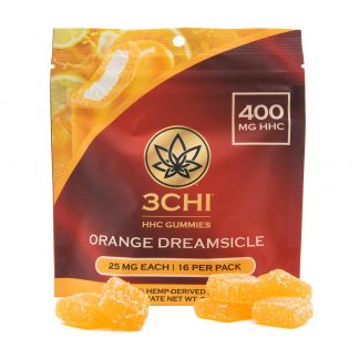 3Chi HHC Gummies - Orange Creamsicle (16 count 400mg HHC)