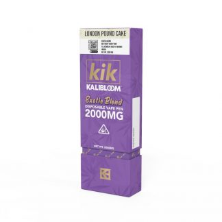 Kalibloom KIK Exotic Blend 2000mg - London Pound Cake (Indica) Vape Pen (.)