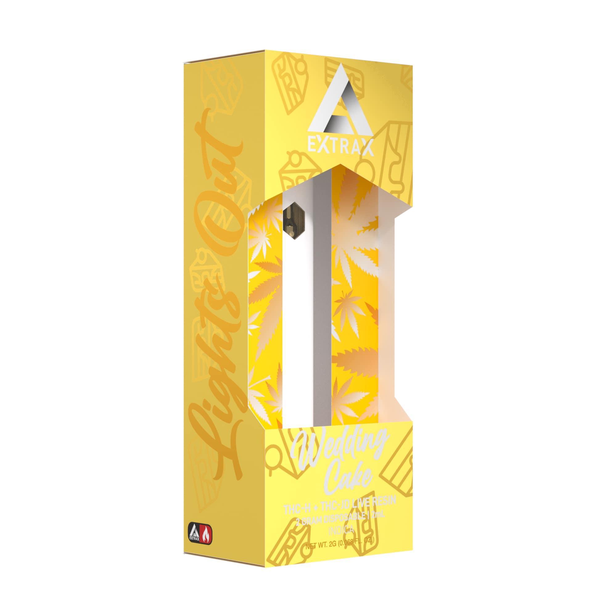 Delta Extrax Lights Out 2g Disposable – Wedding Cake (Indica THCh THCjd ...