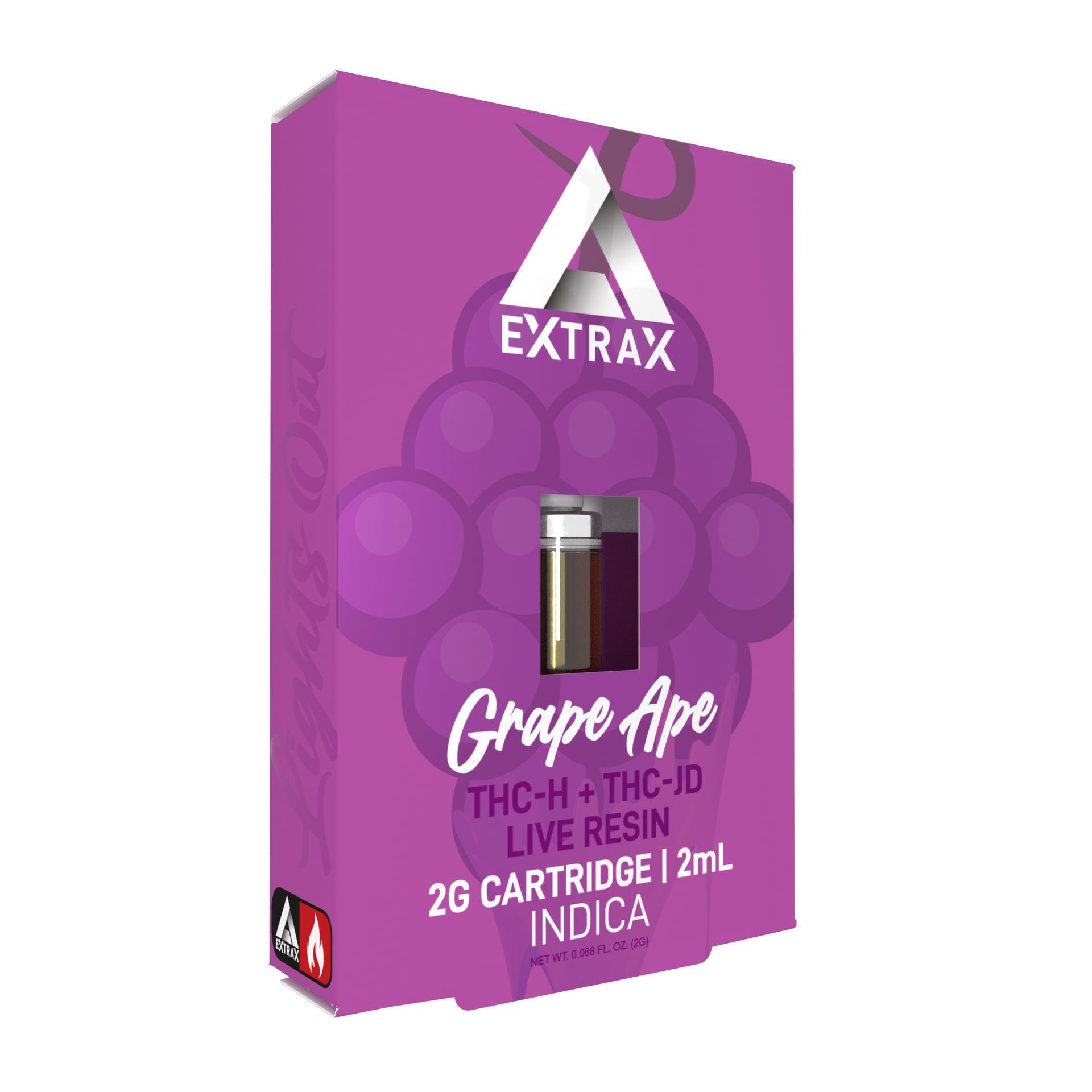 Delta Extrax Lights Out 2g Cartridge – Grape Ape (Indica THCh THCjd ...
