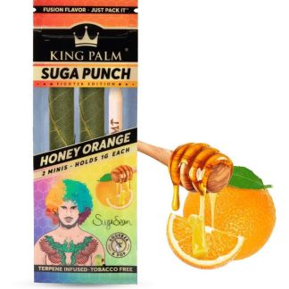 King Palm Flavors - Suga Punch / Honey Orange (2 Mini Rolls)