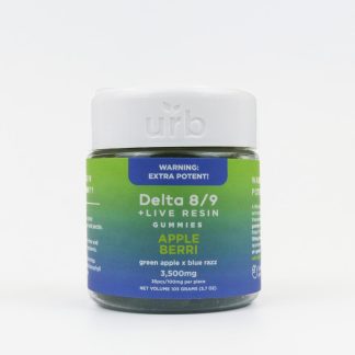 URB 3500mg Delta 8/9 Gummies - Apple Berri