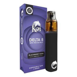 Koi Delta 8 + THC-O + THC-P 2g Disposable - Blackberry Kush (Indica) (.)