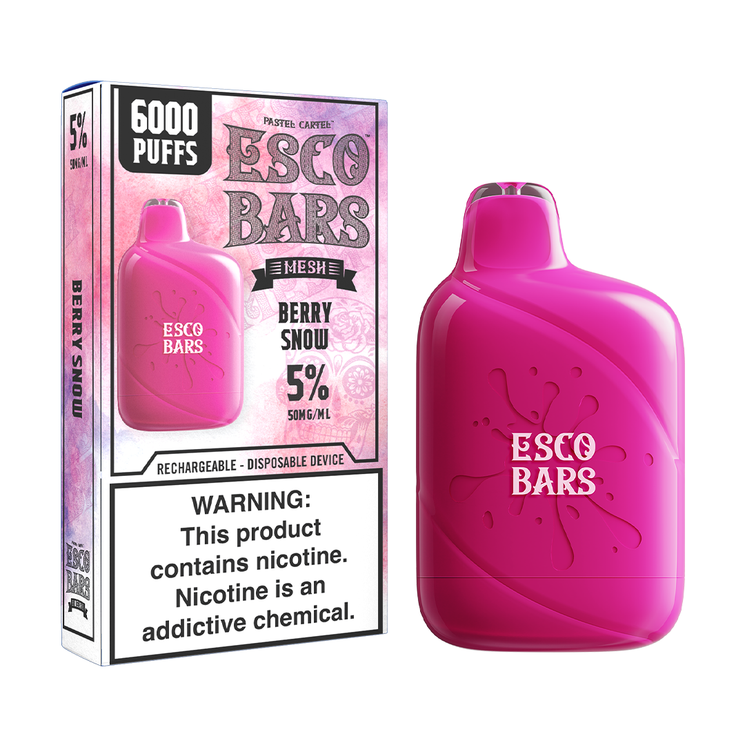 ESCOBARS 6000 PUFFS DISPOSABLE BERRY SNOW 10PK