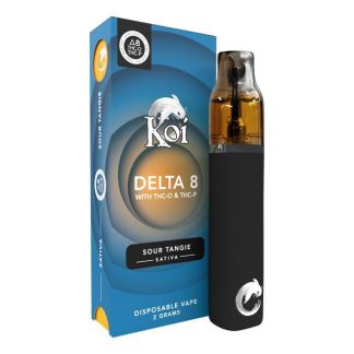 Koi Delta 8 + THC-O + THC-P 2g Disposable - Sour Tangie (Sativa) (.)