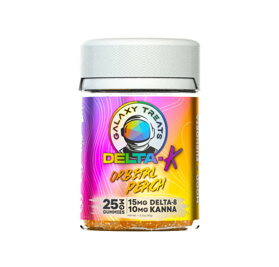 Galaxy Treats Delta-K Gummies - Orbital Peach