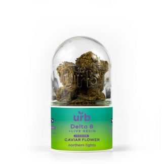 URB Delta 8 Live Resin Caviar Flower – Northern Lights (*)