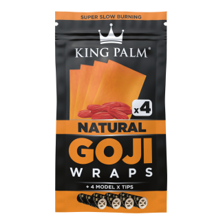 King Palm Exotic Goji Wraps - Natural (4-Pack)