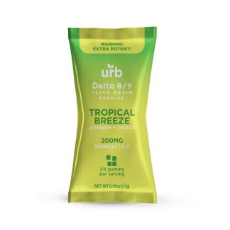 URB 200mg Delta 8/9 Gummies - Tropical Breeze (2-Pack)