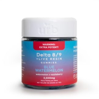 URB 3500mg Delta 8/9 Gummies - Blue Watermelon