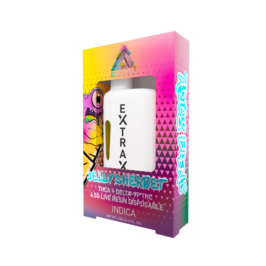 Delta Extrax Adios Disposable  Jelly Sherbet (Indica) (*)  KLOWDZ Vapor &  Smokeshop
