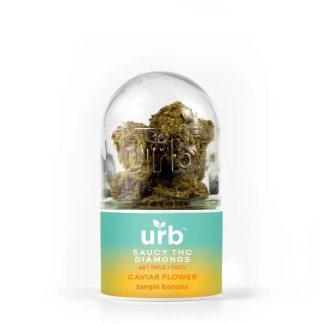 URB Saucy THC Diamonds Caviar Flower – Tangie Banana (*)