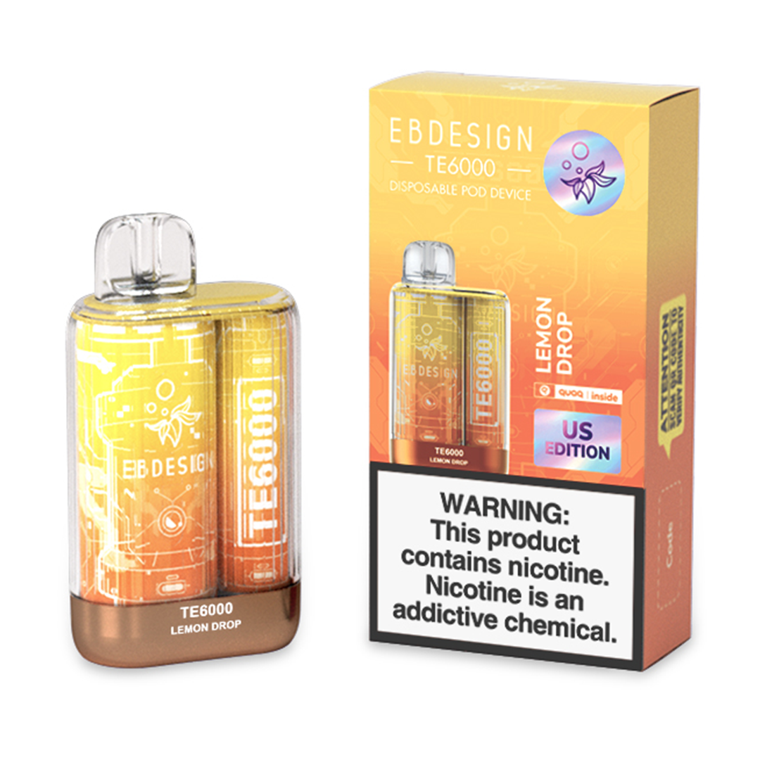 EB Design (ELF Bar) TE6000 – Lemon Drop – KLOWDZ Vapor