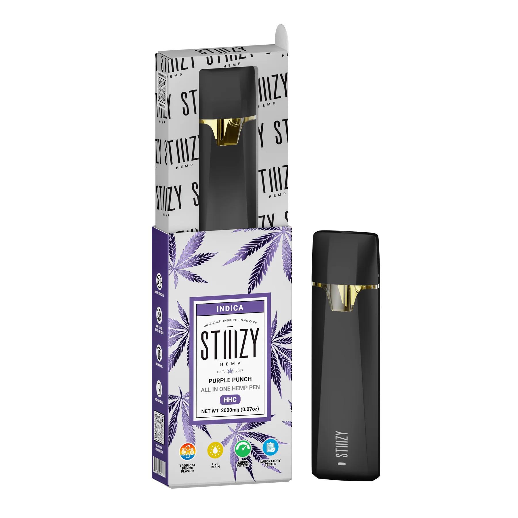 STIIIZY HEMP 2g HHC Pen AIO - Purple Punch (Indica) (*) - Image 2