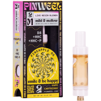 Pinweel 2g Cartridge - Pineapple OG (Sativa / Live Resin)