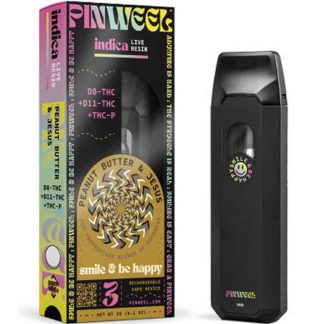 Pinweel 3g Disposable - Peanut Butter & Jesus (Indica / Live Resin)